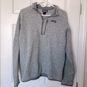 Patagonia grey quarter zip, size XL